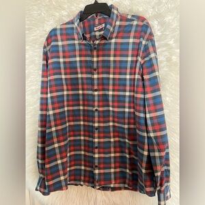 Johnnie-O Hangin’ Out Men’s Oberlin Long Sleeve Button Down Plaid Shirt. 2XL